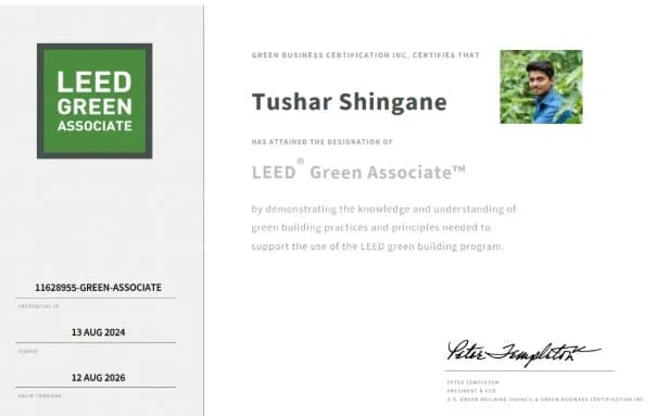Tushar Shingane Certificate